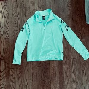 LIKE NEW VS PINK half zip pullover. Size L